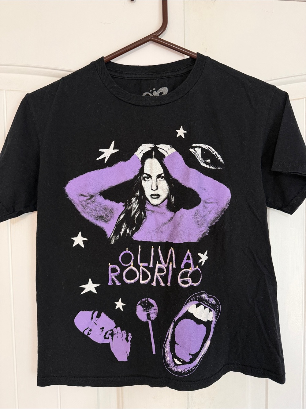 Olivia Rodrigo Black & Purple Graphic Tee